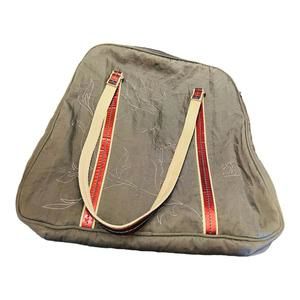 high way brand tote shoulder bag Gray red & white